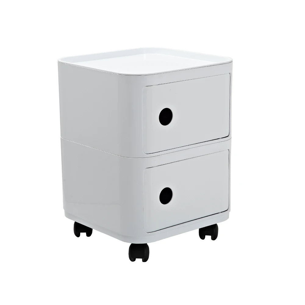 Minimalist removable plastic bedside drawers storage cabinet