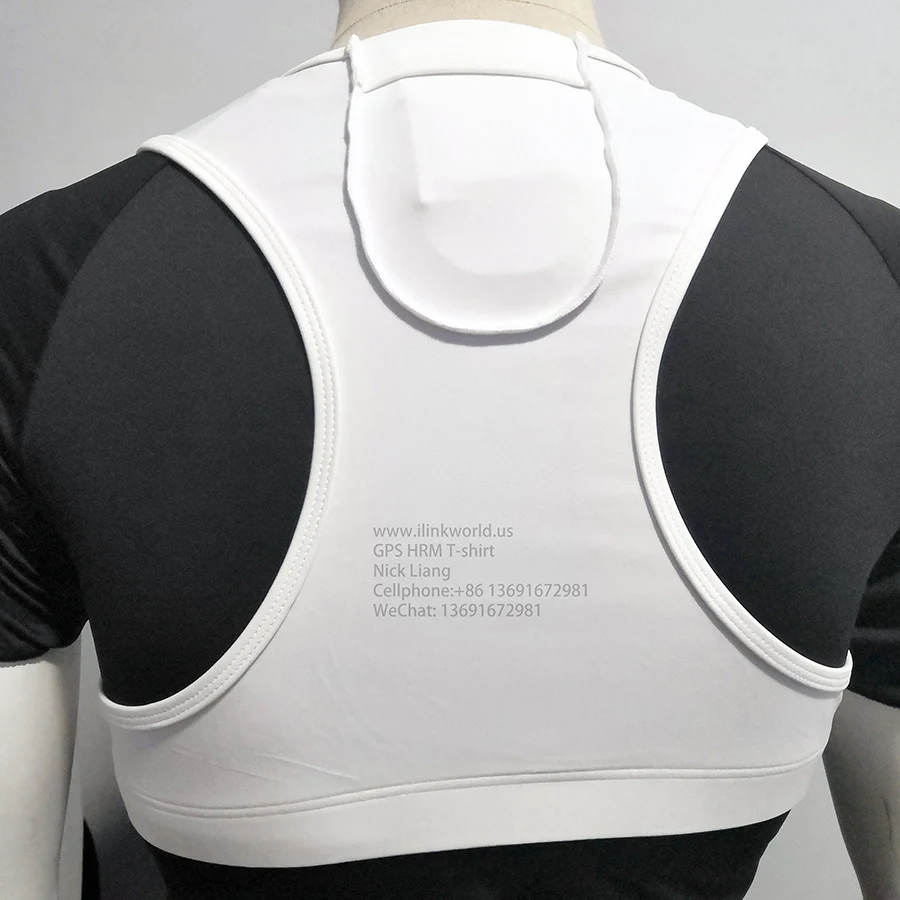 
heart rate monitor GPS T-Shirt Half and sleaveless (HRM sensor not included, GPS pocket on the neck) 