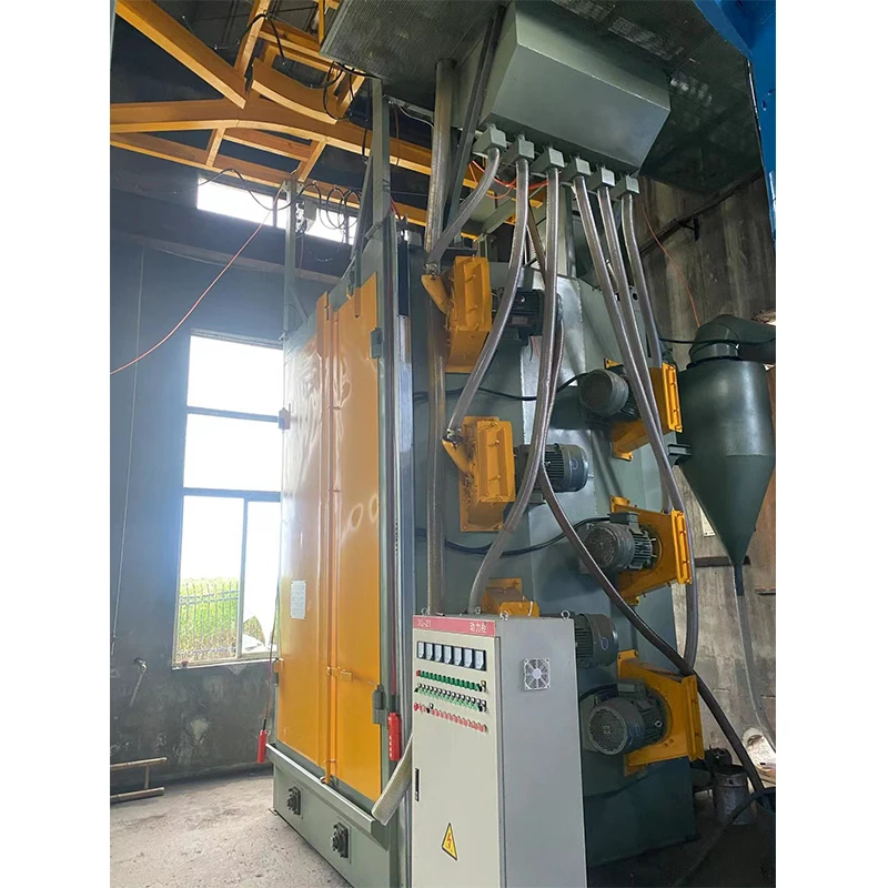 Steel plate rust cleaning shot blasting machine