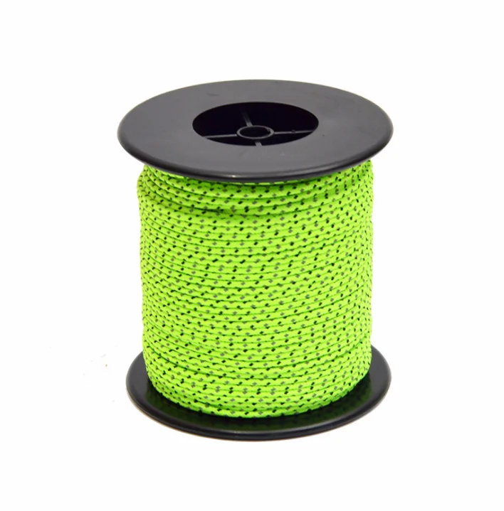 Custom Windproof Tent Rope Outdoor Camping Tent Accessories Luminous Reflective Paracord
