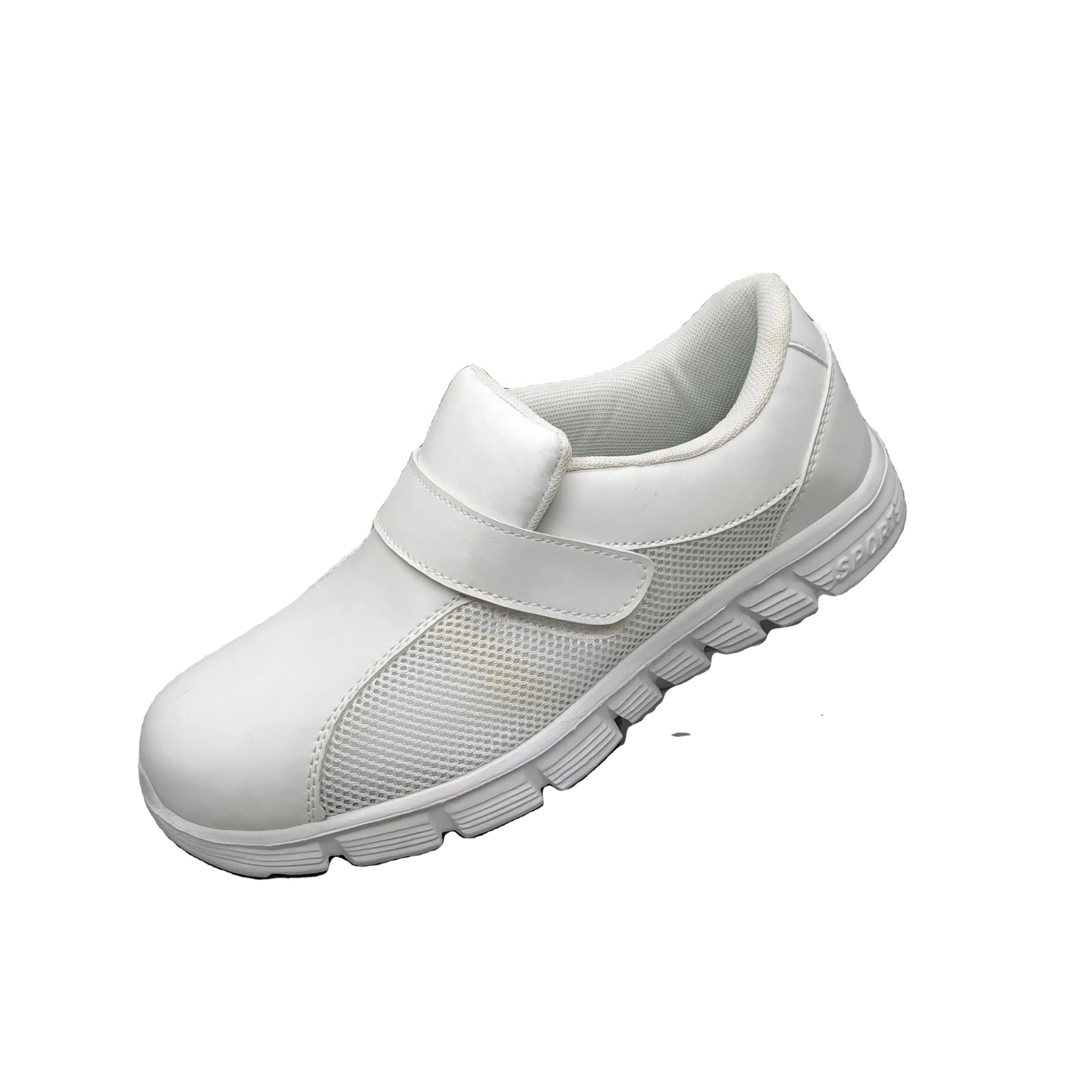 Lightweight magic tape nurse shoes with EVA cement outsole for men
