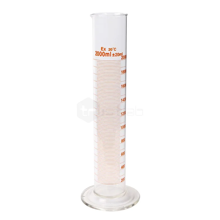laboratory glassware 5ml 10ml 25ml 50ml 100ml 150ml 250ml 1000ml 2000ml lab thick graduated glass measuring cylinder