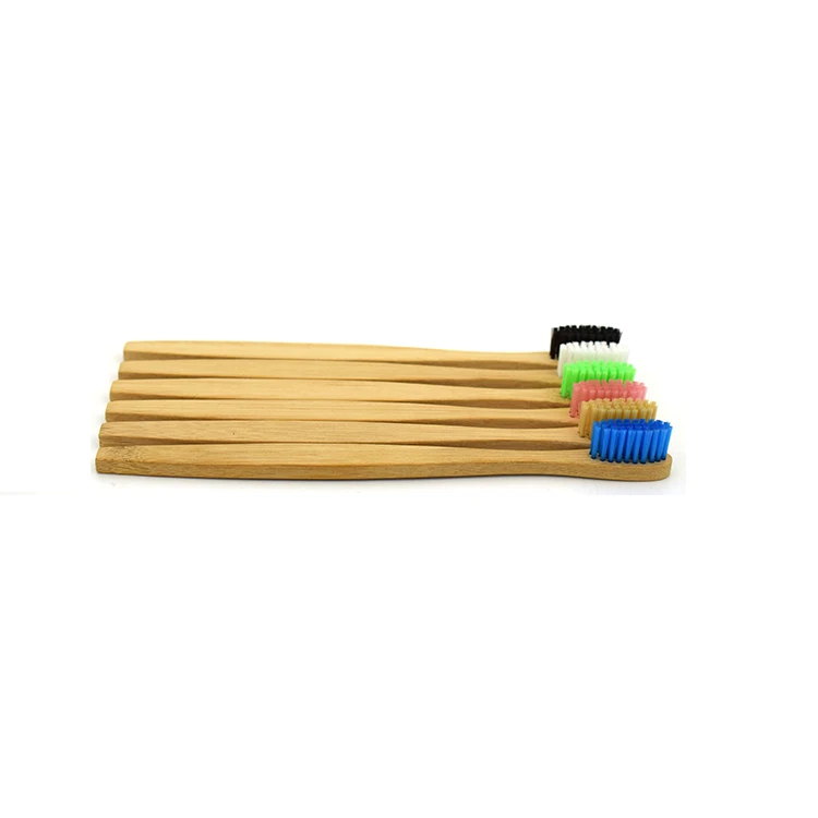 
Good Quality Eco Friendly Wholesale Wooden Custom Logo Biodegradable Bristles Wooden Toothbrush Charcoal 