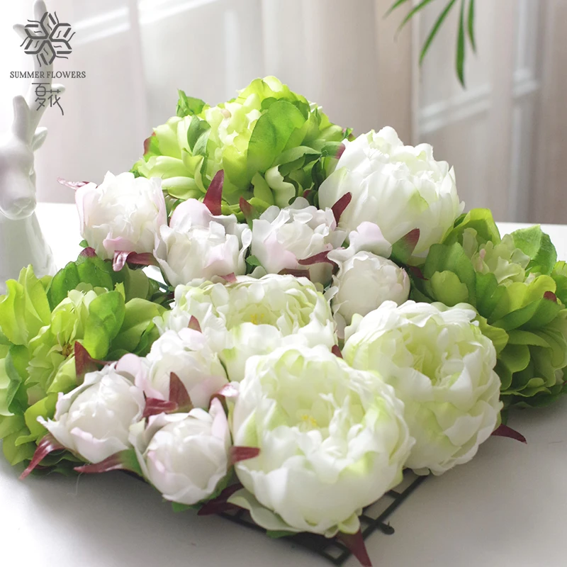 Top quality real touch silk peony flowers looks real artificial peonies flower wedding decoration