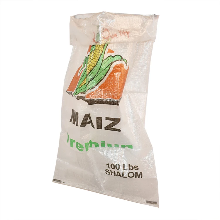 Wholesale 25kg 50kg Polypropylene plastic white rice flour packaging bags