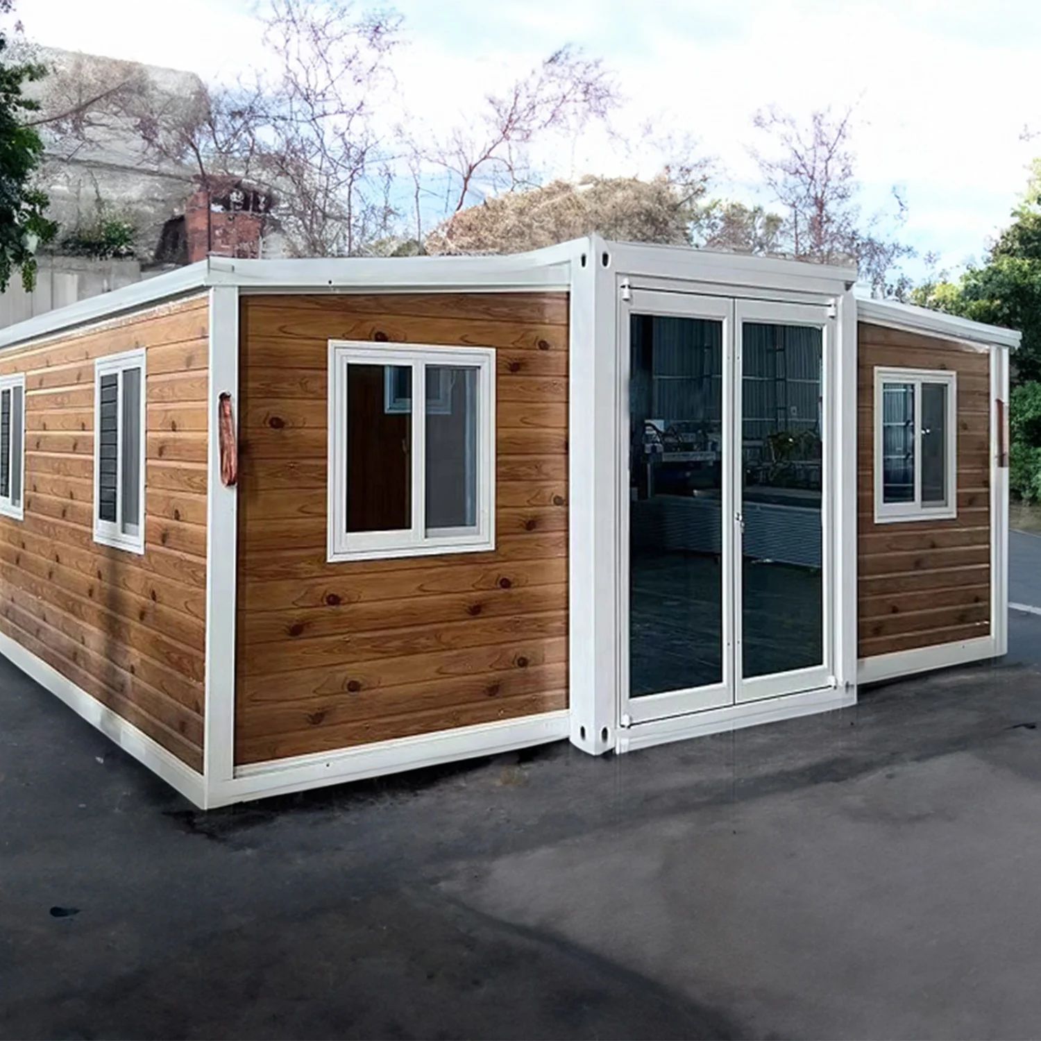 Unique Design Extended Expanding Japan 3 Bedrooms Container Expandable Folding House For Sale