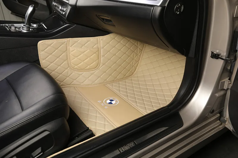 
China manufacture Car decoration Accessories interior leather diamond car floor mats 