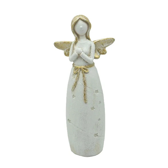 Creative Prayer Angel Art Home Desktop Ornaments Resin Decor Handmade Crafts Guardian Fairy Angels Statue Figurine