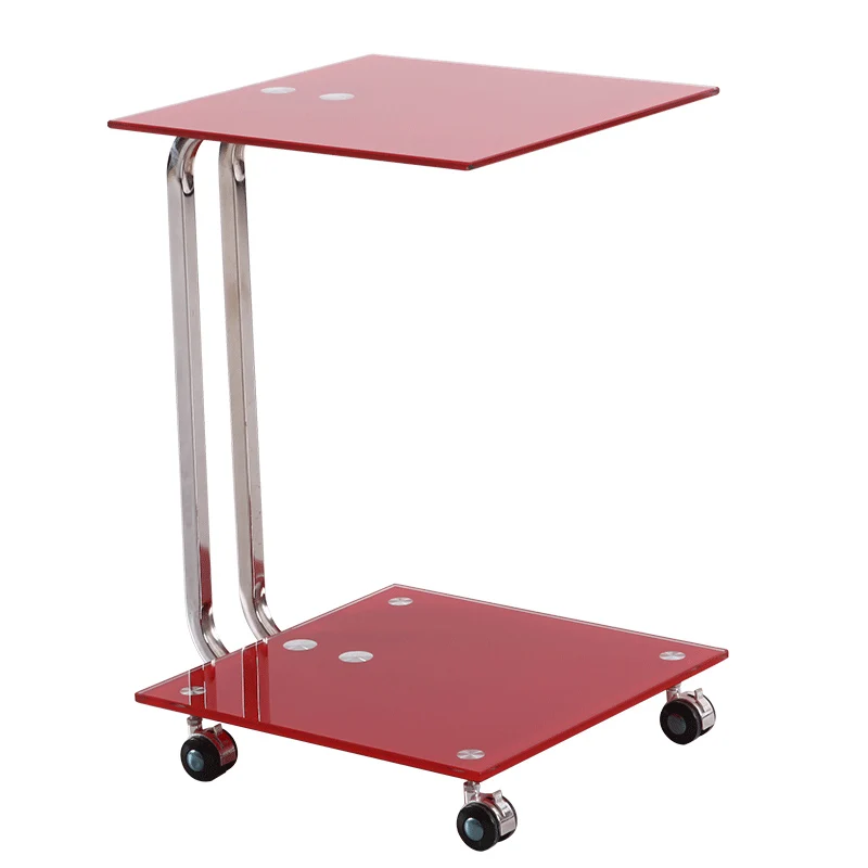
Popular Design Portable Wheeled Unique Moroccan Glass End Table 