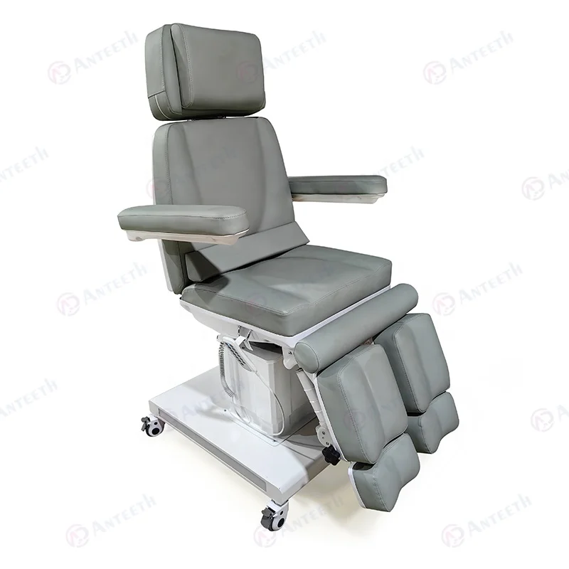 Modern Salon Furniture Split Legs Adjustable Podiatry Armchair Clinical Base With Light Beauty Center Luxurious Beauty Beds