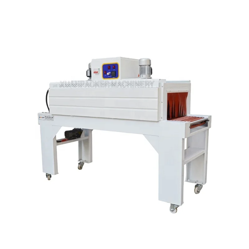 Heat Wind semi Automatic L POF PVC film Sealer Sealing Auto Shrinking Tunnel Shrink Packing Wrapping Machine for boxes