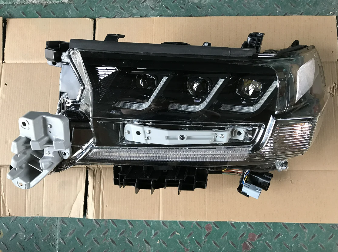  MAICTOP автомобильные аксессуары Автомобильные светодиодные фары 3 ангельские глазки линзы для landcruiser 200 2016-2020 новейший дизайн хорошая