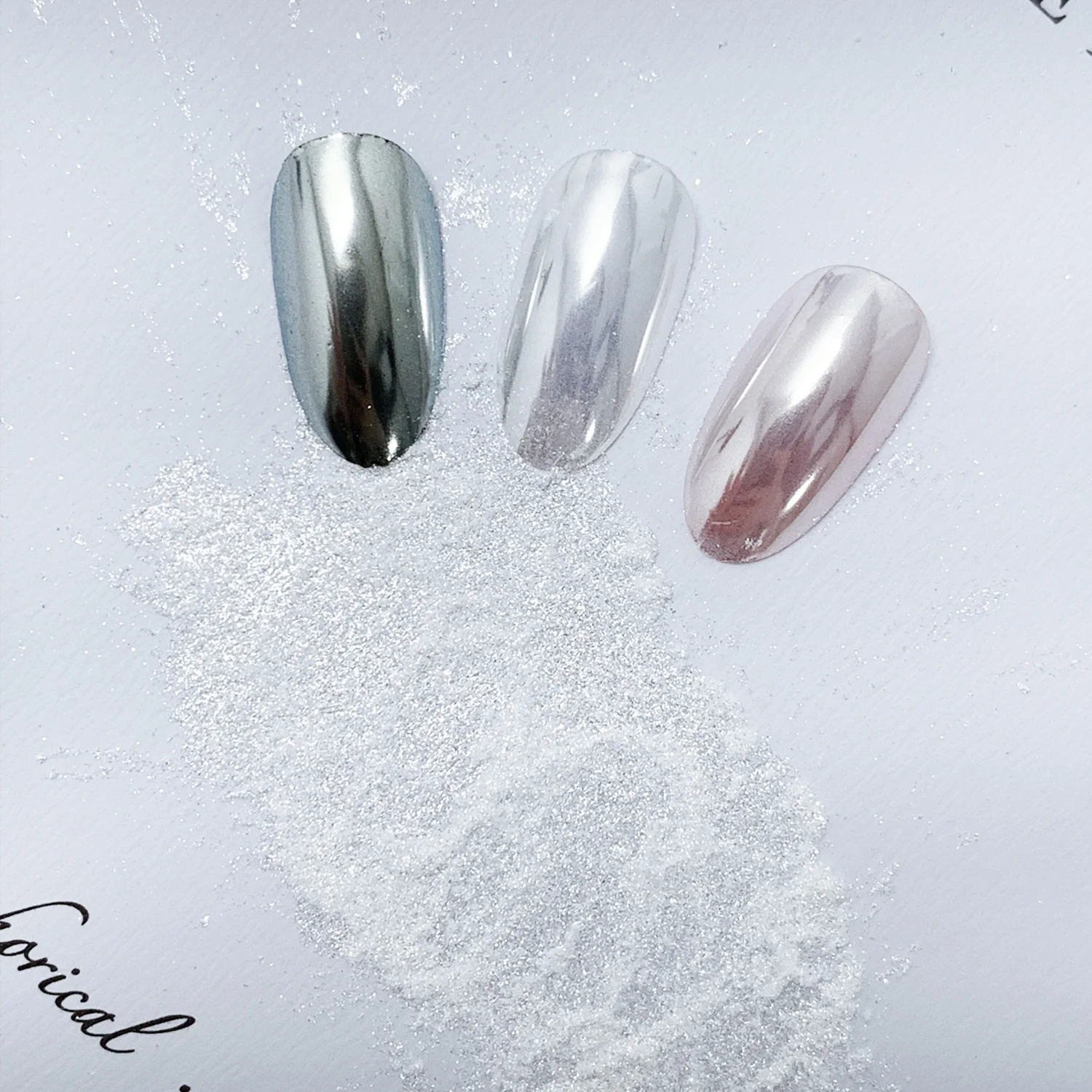 FEISHI Hot Sale Ultra Bright Reflective Mirror  Nail Powder Aurora Pigment Powder