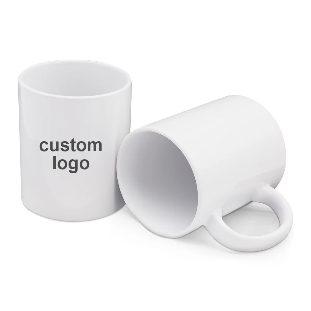 personalised with logo unique white ceramic sublimation blank coffee cup 15oz 11oz ceramic mug wholesale