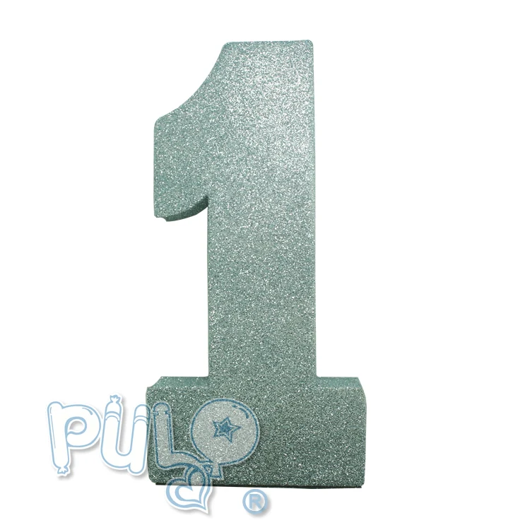 Аксессуары для воздушных шаров на день рождения, блестящее украшение для стола, номер 0-9