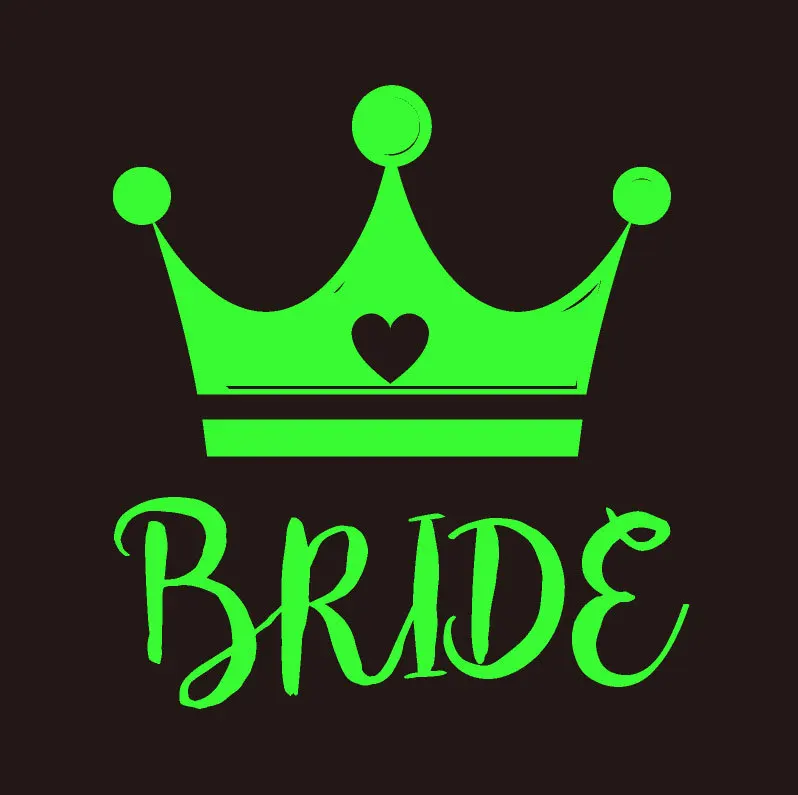 Low Price Wholesale Custom Glow in the dark Neon Bachelorette Party Bride Temporary Waterproof Arm Wedding Tattoo Sticker