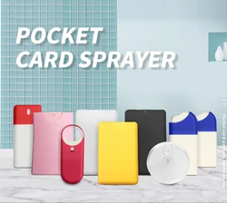 hand sanitizer dispenser bottles 25ml credit card shape sprayer credit card