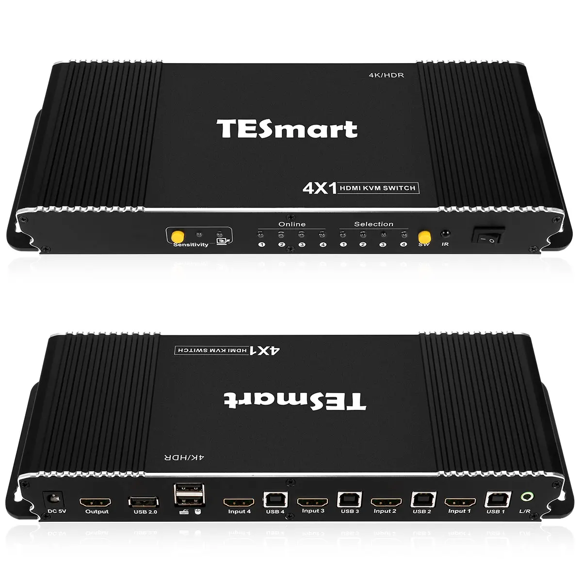 Factory selling 2 port HDMI KVM Switch 4K@60Hz for home/office/game using