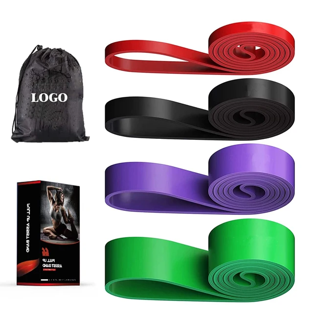 Factory Price Custom Logo resistance exercise bands pull up assist bands heavy resistance elastic band
