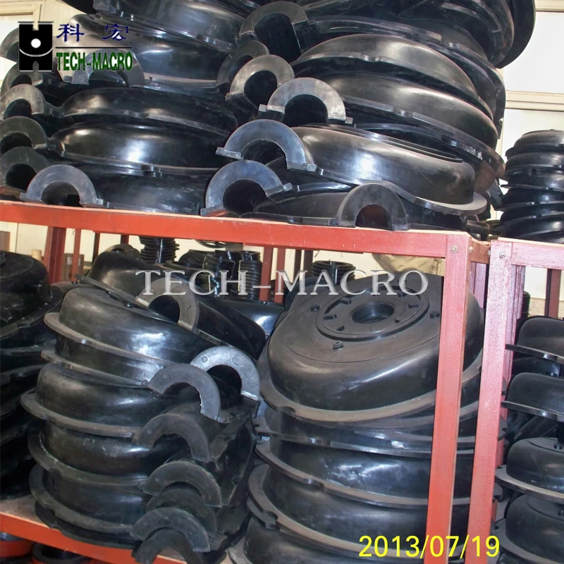 Coal mine slurry pump bowl liner