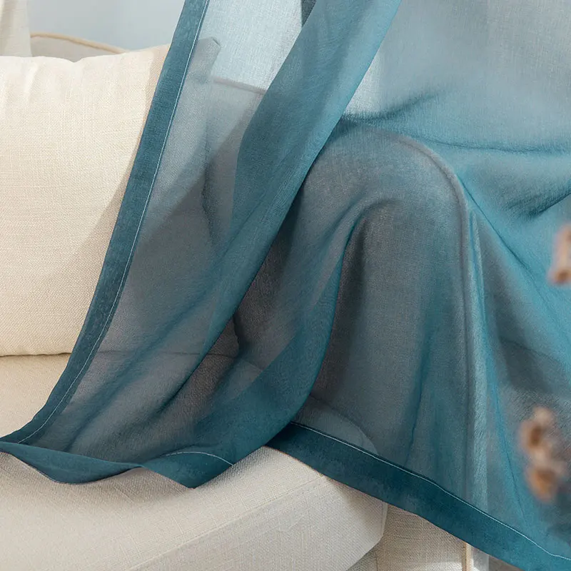 2 Panels White Sheer Voile Curtains 84 Inch Length  Light Filtering See through blackout curtains linen with Rod Pocket