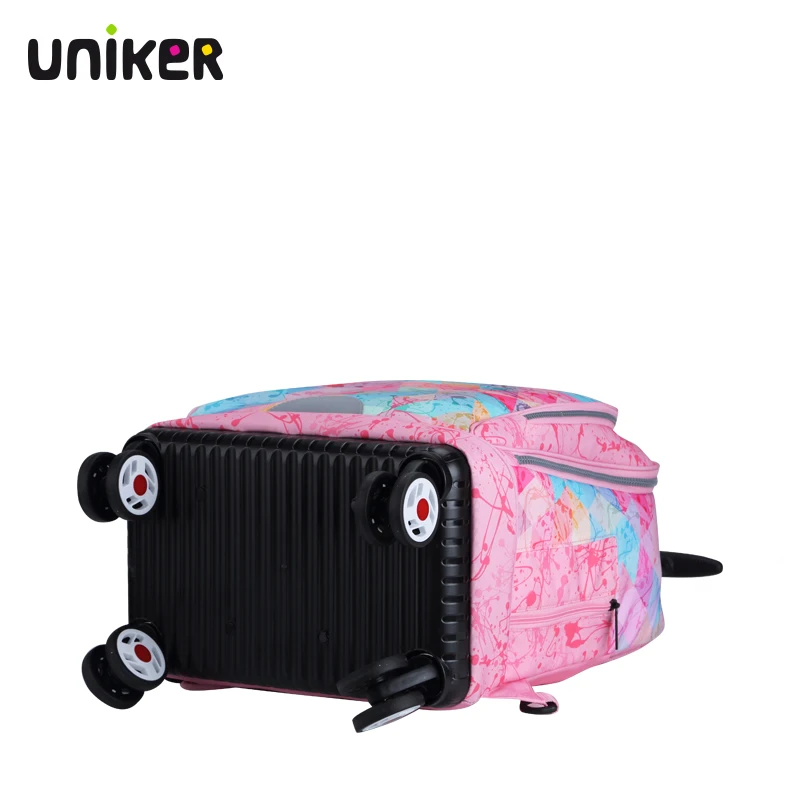 UNIKER Best 4 Wheels Carry On Travel Trolley Bags For College Boys and Girls
