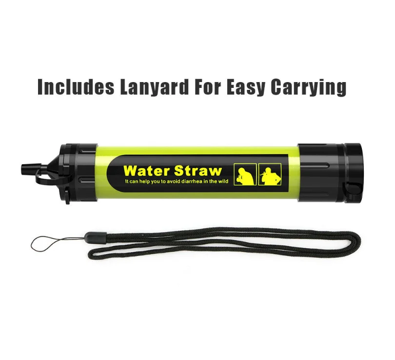 Personal Straw Water Filter Cleaning Outdoor Safe Drinking Portable Water purifier Straw