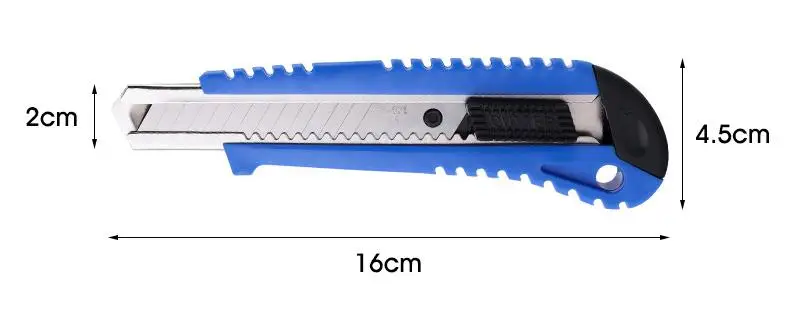 Wholesale 18mm Utility Knife Retractable Blade Box Cutter Knives Folding Knife with Snap Off Lock