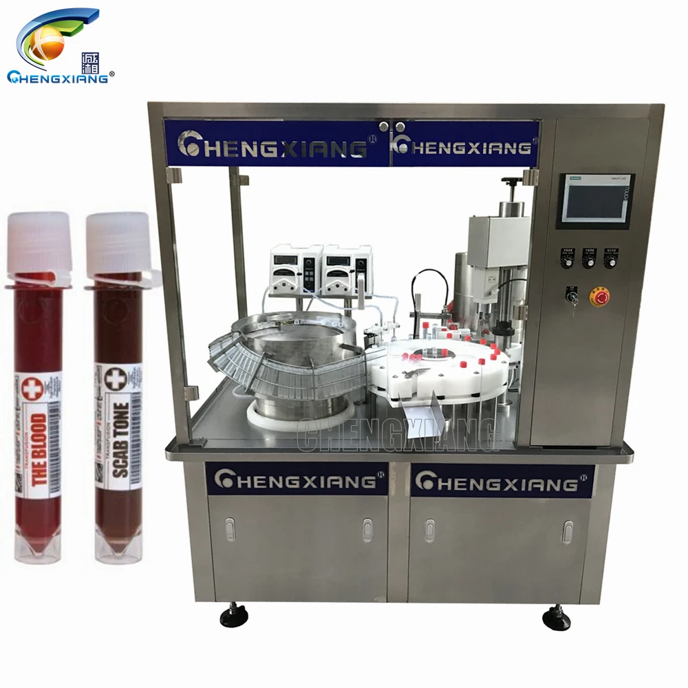 Fast shipping 5ml 10ml IVD reagent tube filling capping labeling machine