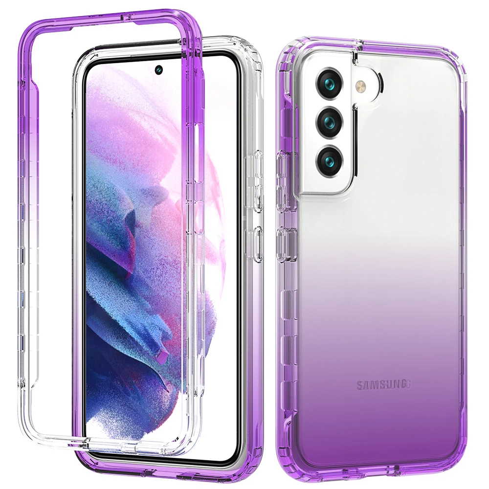 Hot sell High Clear 2 in 1 PC Tpu  Protective Cover For Samsung Galaxy A12 A32 A72 S23 S22 S21 A52S 5G Case