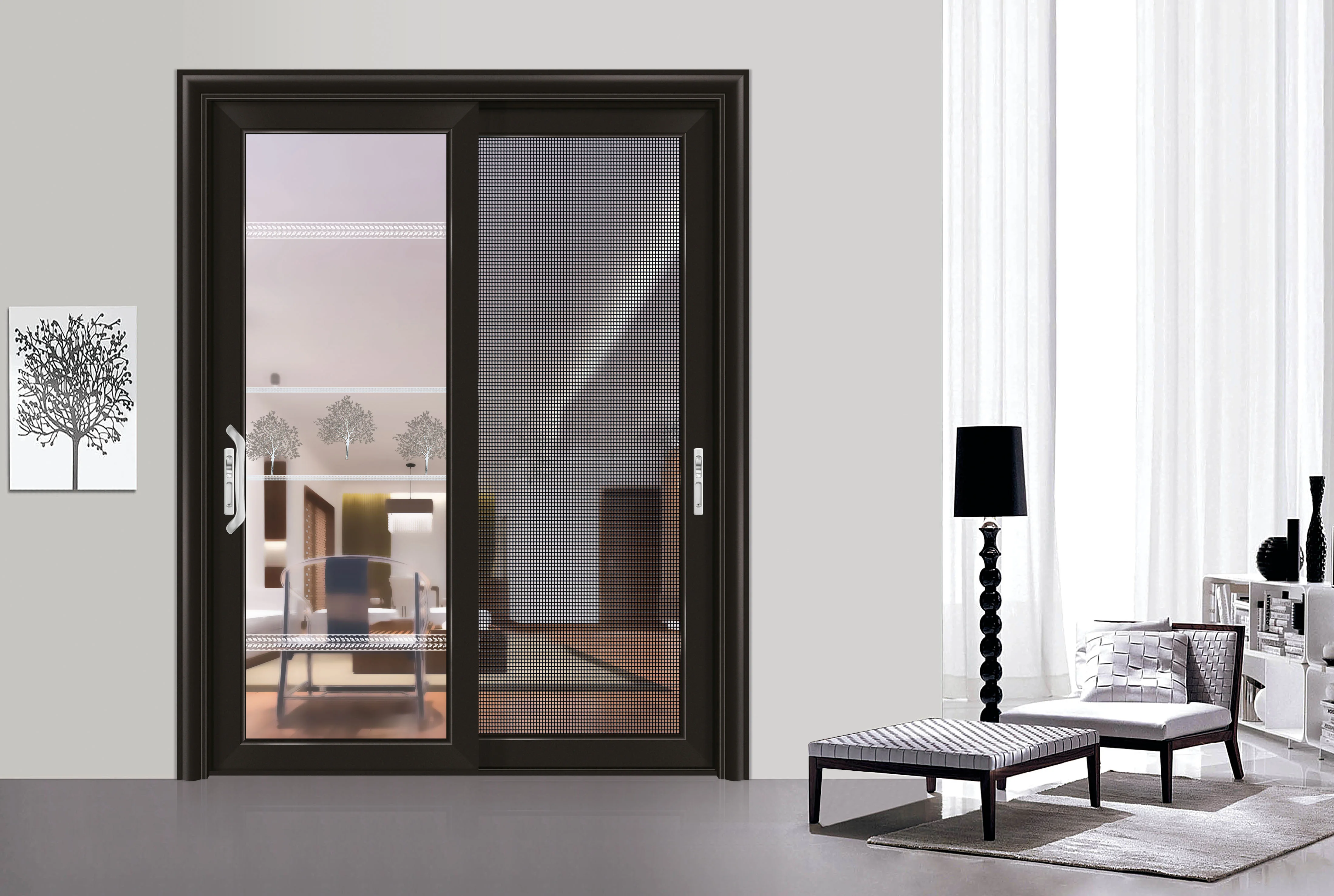 
commercial double exterior steel main door grill design china windows and doors exporter 