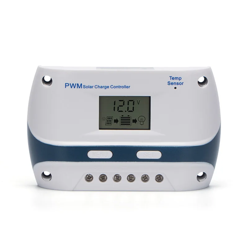 Kungf Solar LT Series Hot Selling 10A 20A PWM Smart Solar Charger Controller with Alloy terminal and no Ampere display