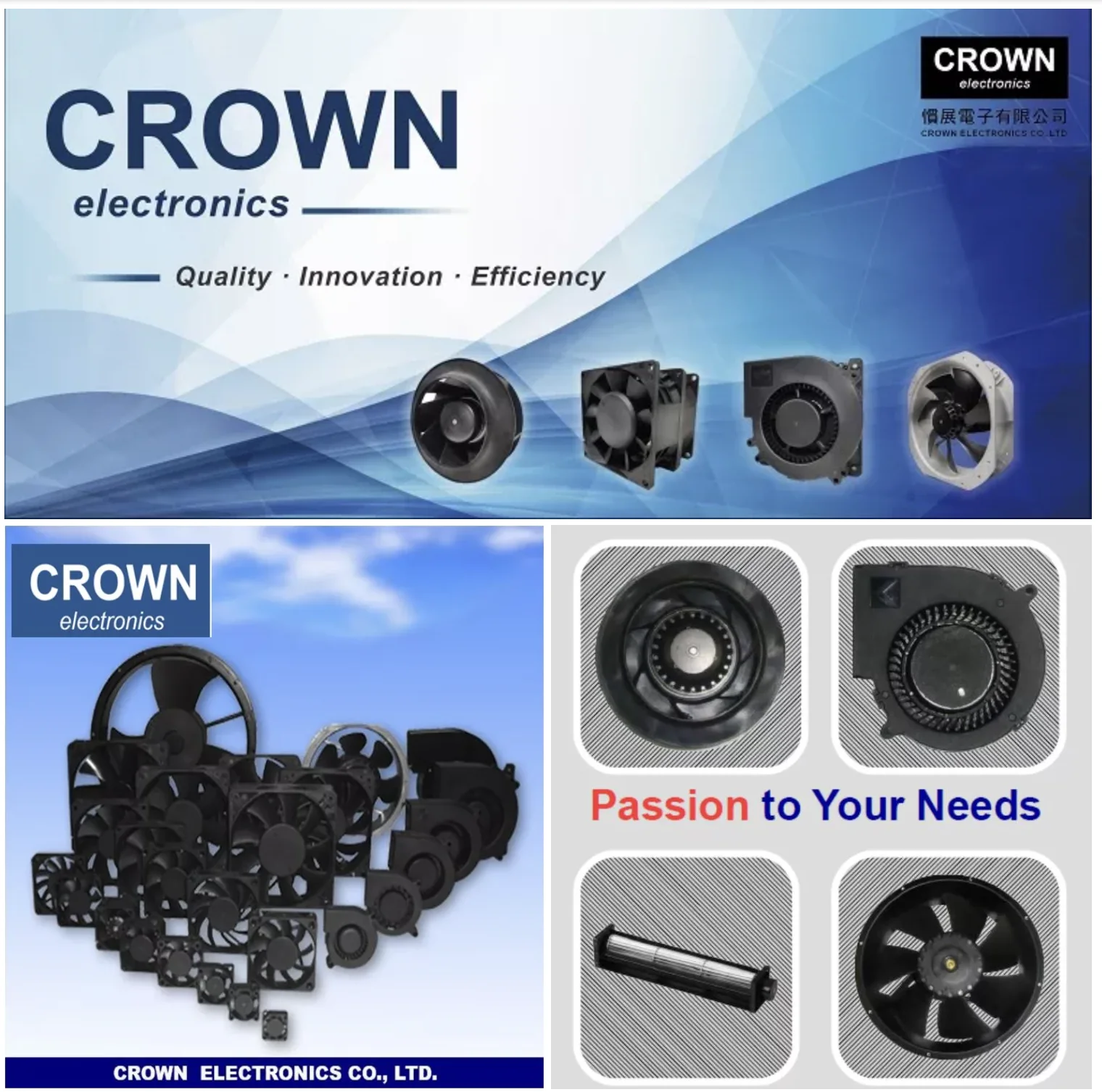 Crown Brushless 5020 AC DC cooling  A095 DC Brushless FAN