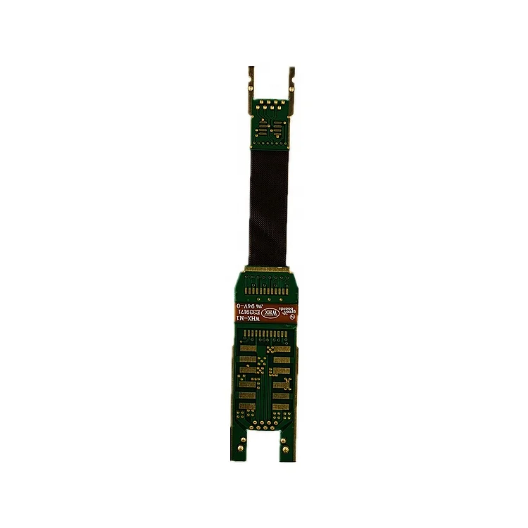 Fpc Manufacturer Online Data Board Fpc 50pin Cable For Dvd Green Silver Copper Layer Chip Surface Solder