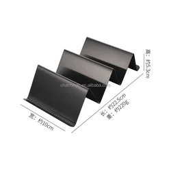 Wholesale stylish metal truck food rack plate tray shell set stainless steel stand taco holder