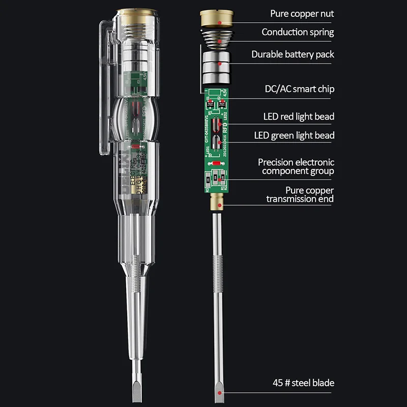 Delixi Electrician electrician special high-brightness color light measurement electric pen test disconnection