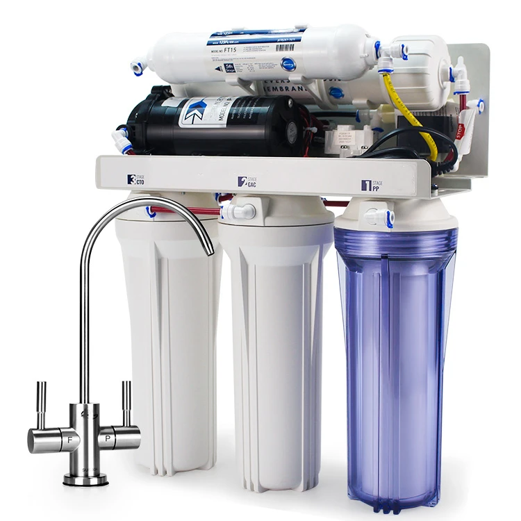Высокое качество под раковиной фильтр для очистки воды фильтр питьевой воды обратного осмоса очиститель воды 6 этап фильтр для воды RO