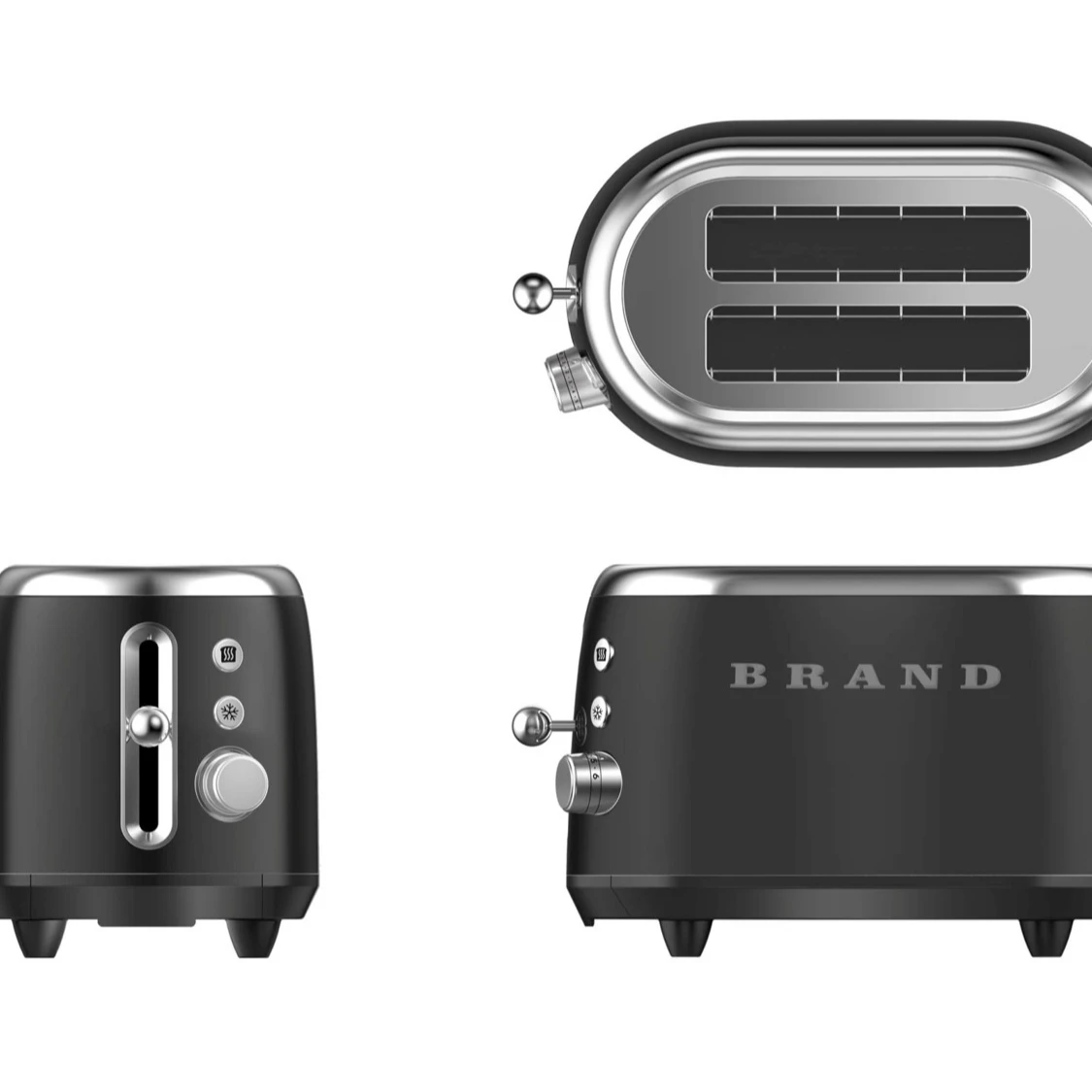 Retro-T15 High Quality Portable Household Burger Retro Long Slot Toaster