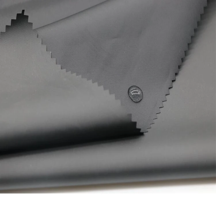 Lightweight Tear Resistant 210T Polyester Taffeta Waterproof Pvc Coating Fabric For Raincoat