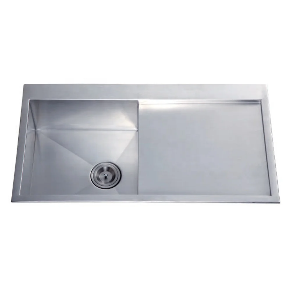 90x50cm Single Bowl with Drainboard Kitchen Sink