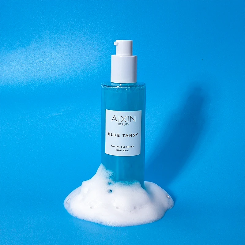 Aixin Private Label Moisturizing Cleaning Gel Gently Packaging Tube For Face Wash BHA + Blue Tansy Clarity Facial Cleanser