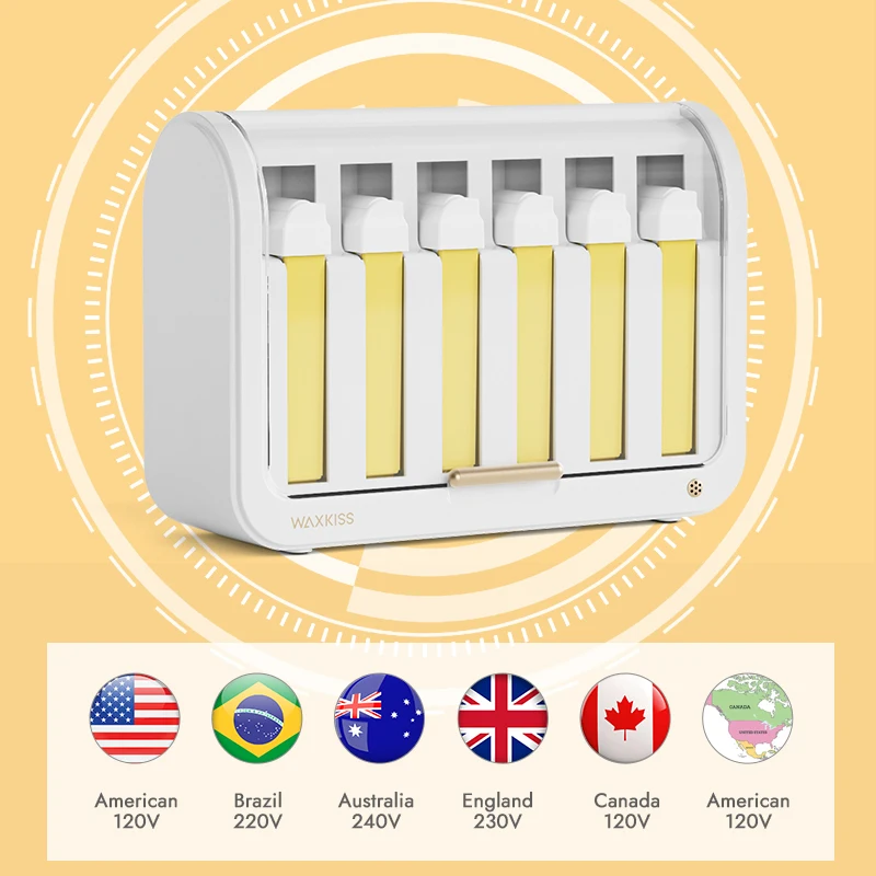 Factory Price OEM&ODM Multifunctional 6 In 1 600ml Cartridge Wax Warmer Quick-Heating Wax Heater Roll On For Cartridge Wax