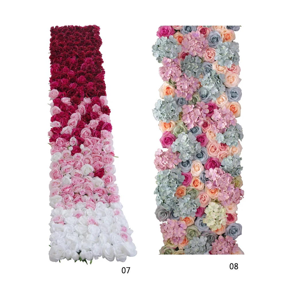 Wholesale big flower head wedding background DIY decoration Silk artificial flower rose head wedding decoration