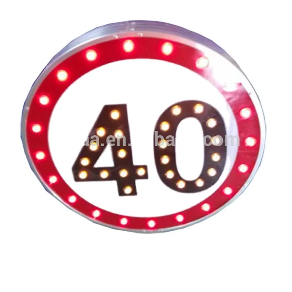 Topsafe медленно мигающий солнечный дорожный знак