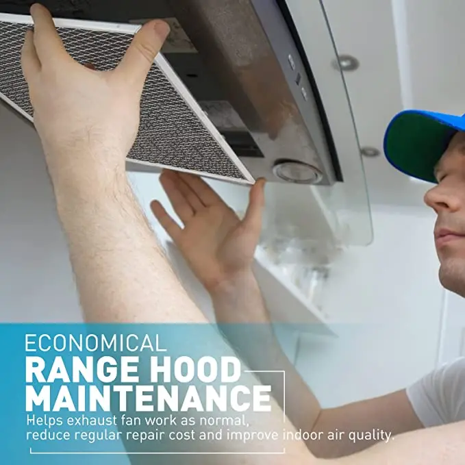 Hot sell BOTNA Charcoal Filter for Range Hood Grease Filter Replacement- 10-1/2 x 8-3/4 x 3/8 Inch