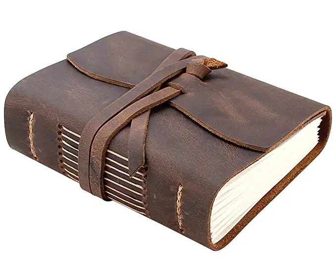 
Handmade Vintage Bound Writing journal for Men & Women Leather Journal Travel Notebook 