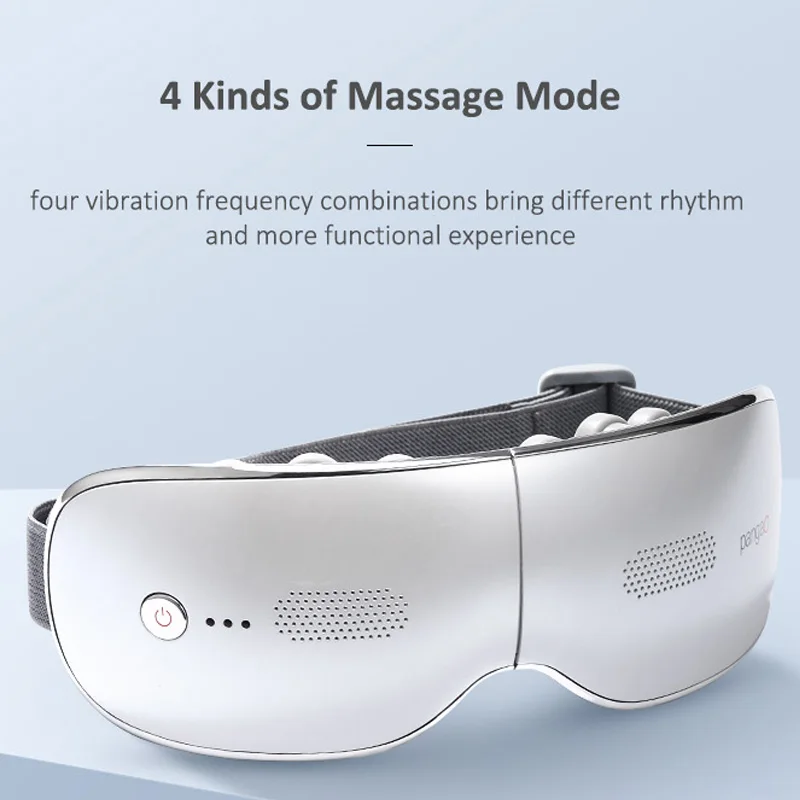 Intelligent vibration digital eye care mask massage equipment electric visible eye massager with music
