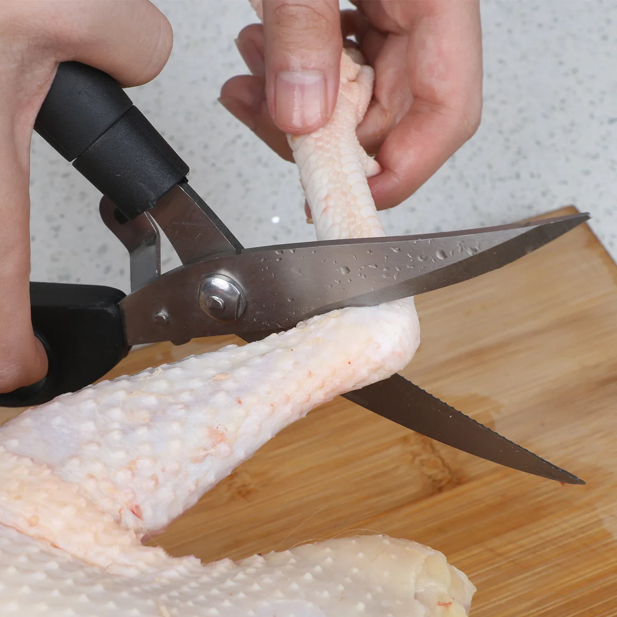 Wholesale premium quality kitchen heavy Shear stainless steel poultry shears multifunctional scissors