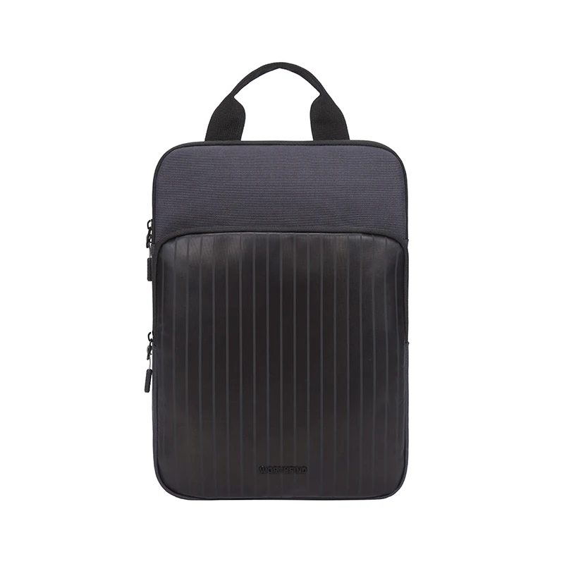 Worthfind Custom High Eco Friendly Encrypted Polyester Quality Genuine Leather Cover Laptop Sleeve