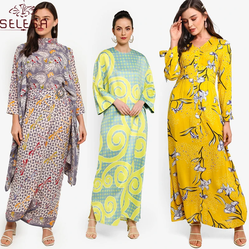 Elegant Muslim Dress Front Open Abaya Loose High Quality Dubai Cardigan Kimono